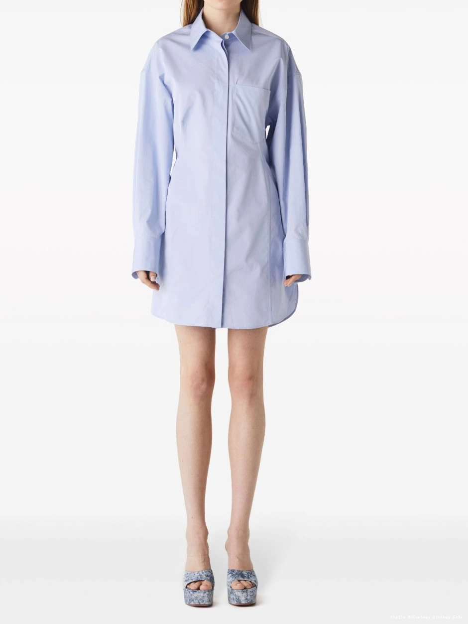 Affordable McCartney shirt Women dress Stella cotton-poplin 0609